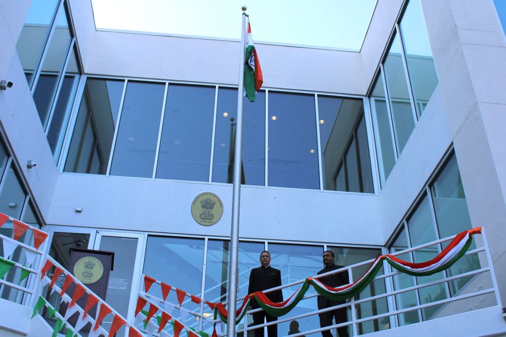 Celebration of Celebration of the 75th Independence Day of India at the Consulate on 15 August 2021